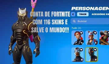 CONTA OG FORTNITE | C1 S4 AO S7 FULL | SALVE O MUNDO FUNDADOR | + GTA V PREMIUM