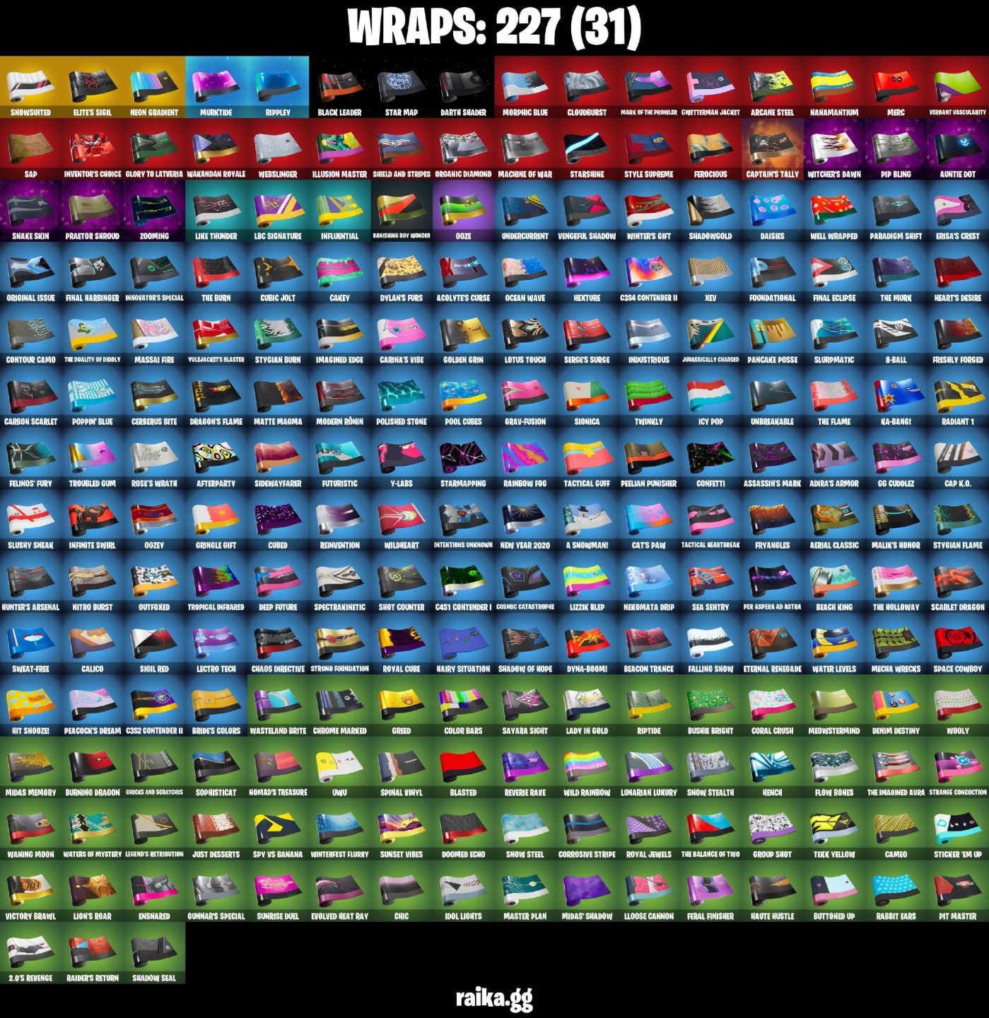 264 skins | Gold Midas Unchained Ramirez heron Stance cobra kai conta tryhard