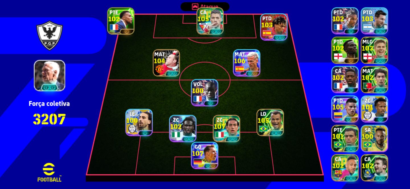 Conta eFotbol exclusiva