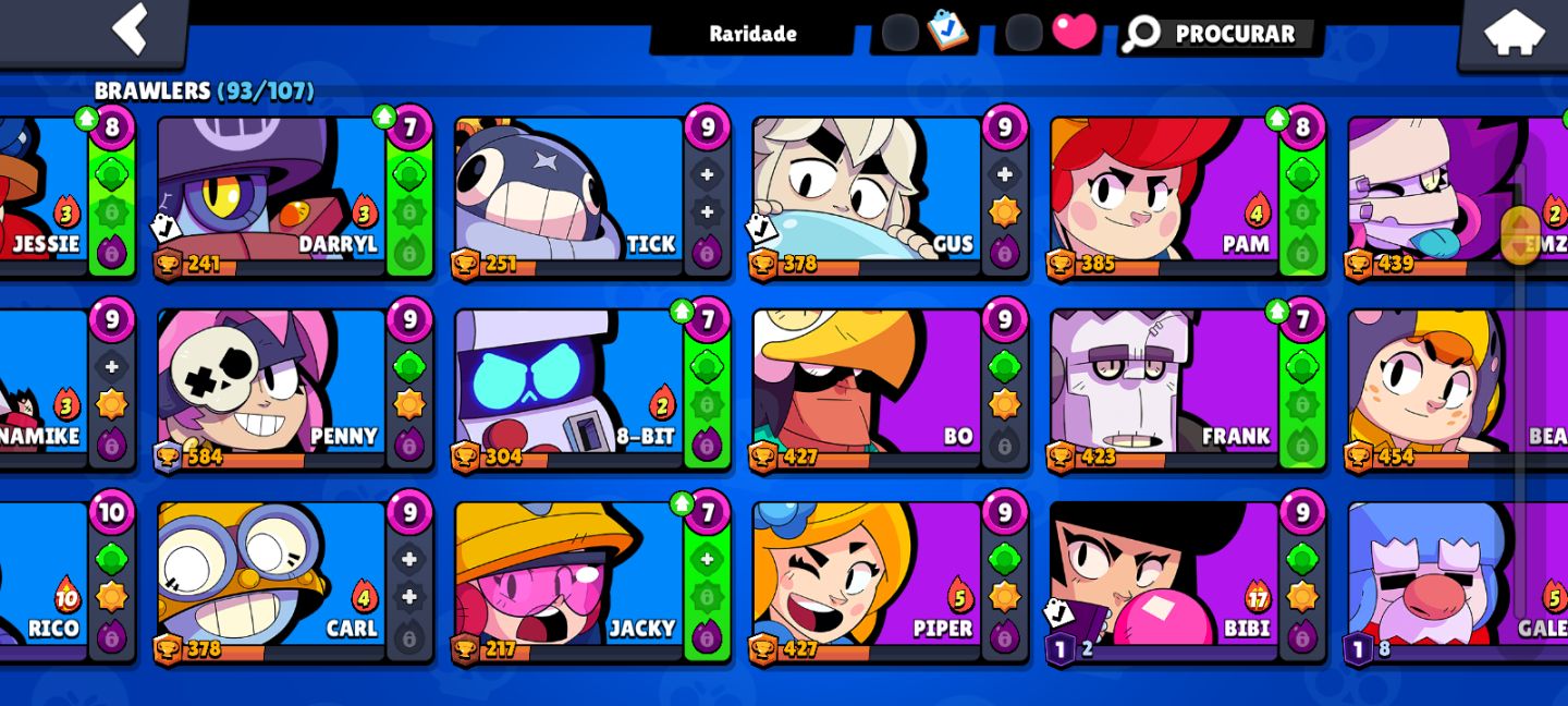 Conta de brawl stard