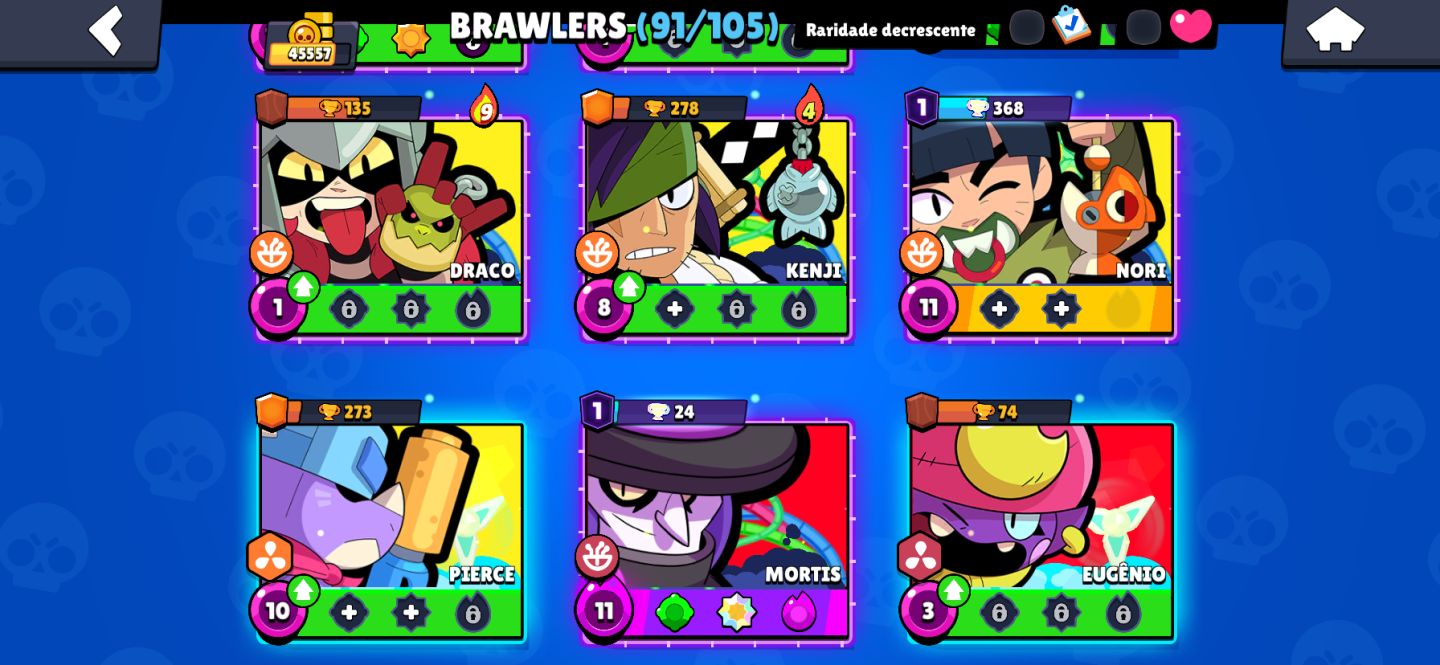 Conta Brawl 45k + Clash Royale 8k