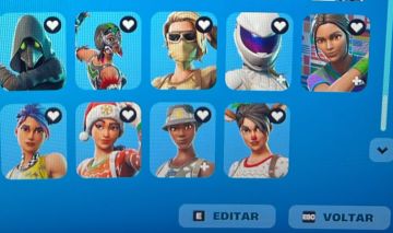 Conta de fortnite com skins tryhard, Laracroft, skins de natal