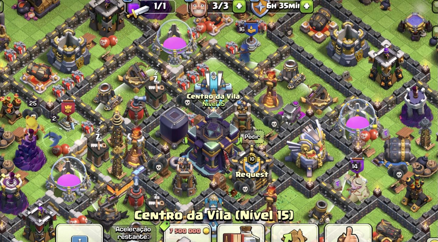 CONTA CLASH ROYALE + CLASH OF CLANS GEMADA