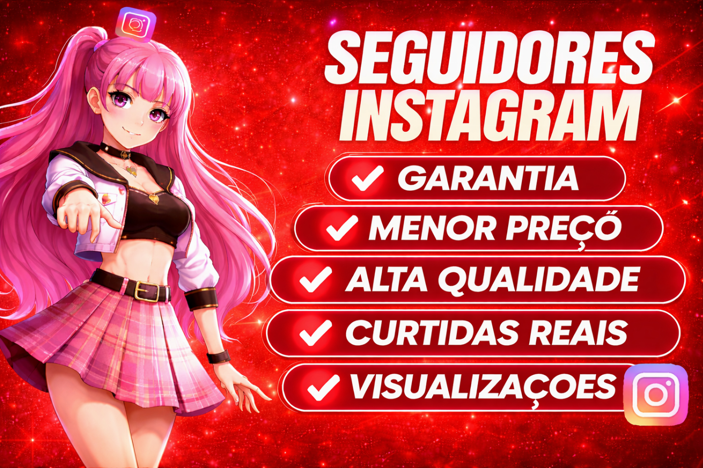 [MENOR PREÇO] SEGUIDORES/CURTIDAS/VIEWS - INSTAGRAM