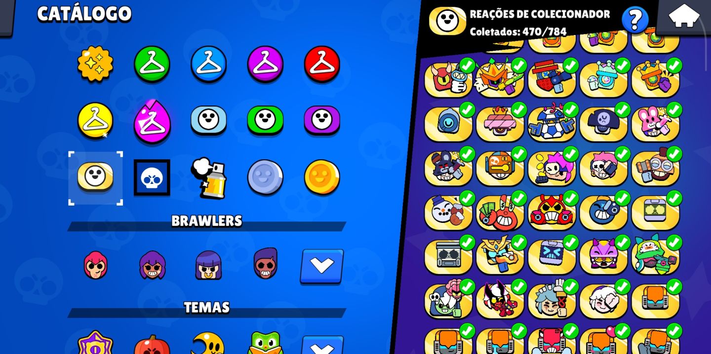 Conta brawl stars Negociável. Todos personagens, metade das hipergarcas