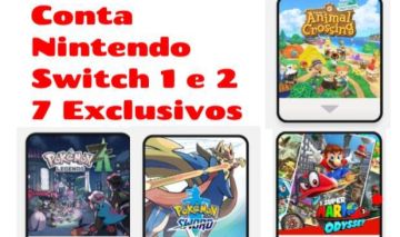 Conta Nintendo 7 exclusivos