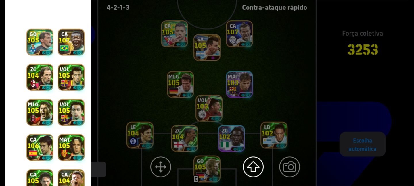 Conta effotball top de verdade