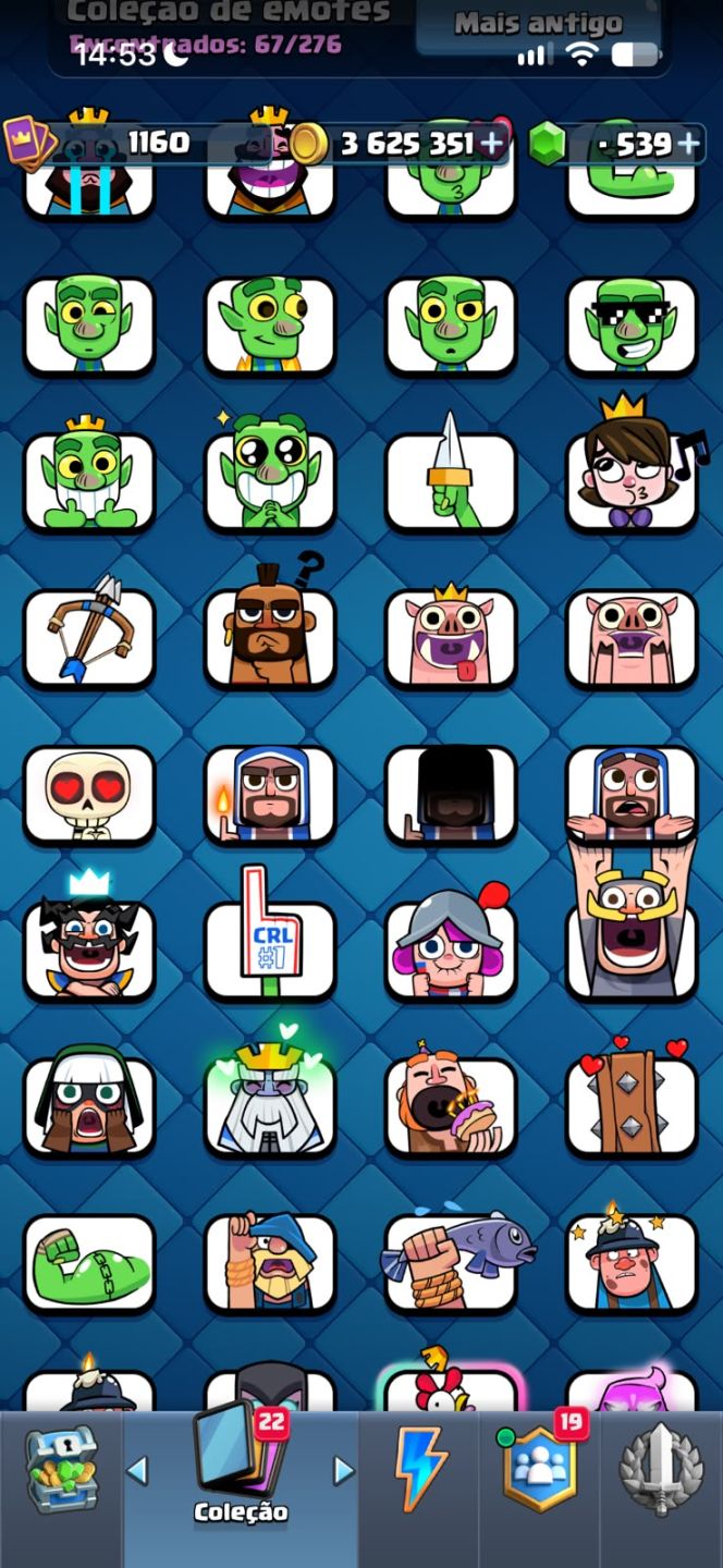 Conta Clash Royale 9 Anos | Rei Nível 16 (MAX) | Todas as Cartas