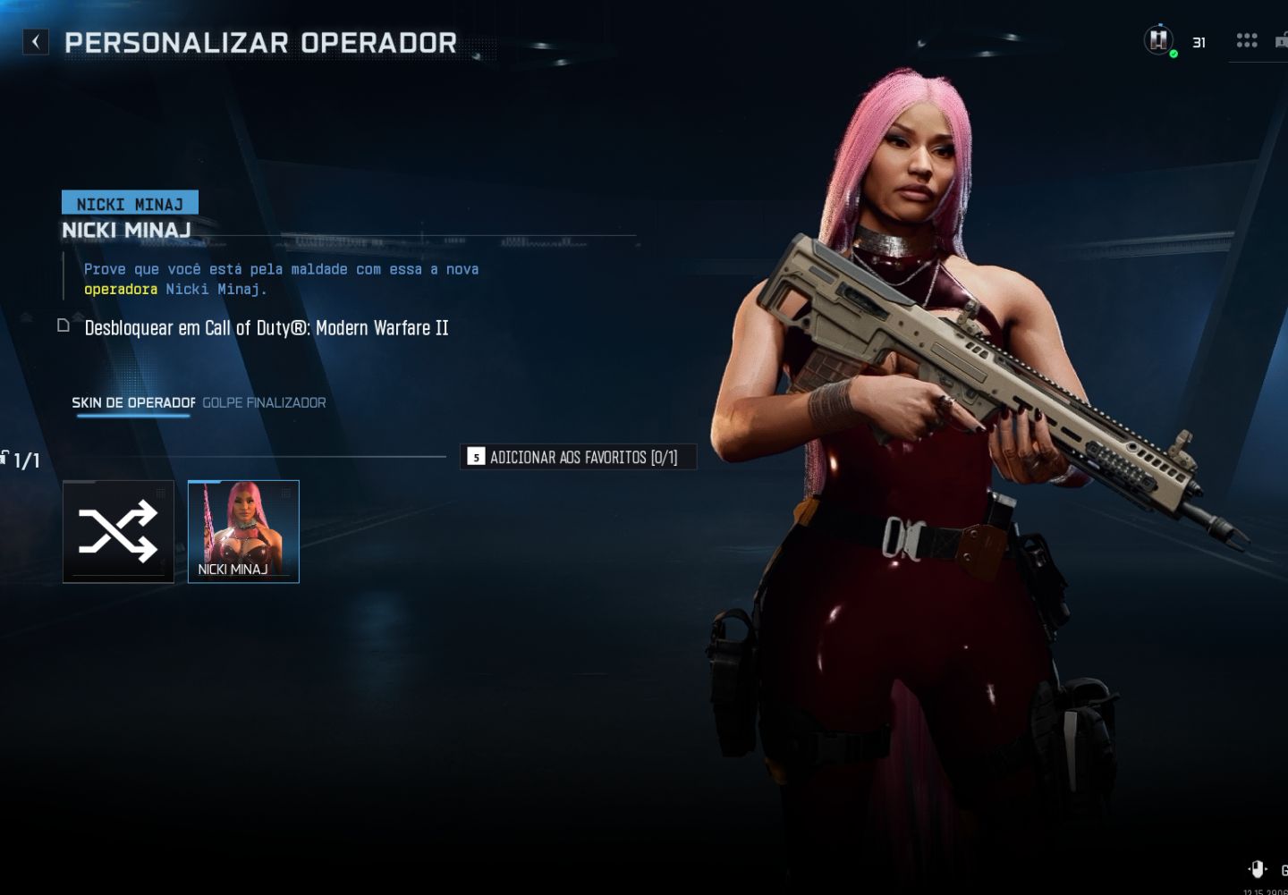 CONTA WARZONE DESDE O MW2 COM NICK MINAJ, IO, SNOOP DOG, GORDÃO
