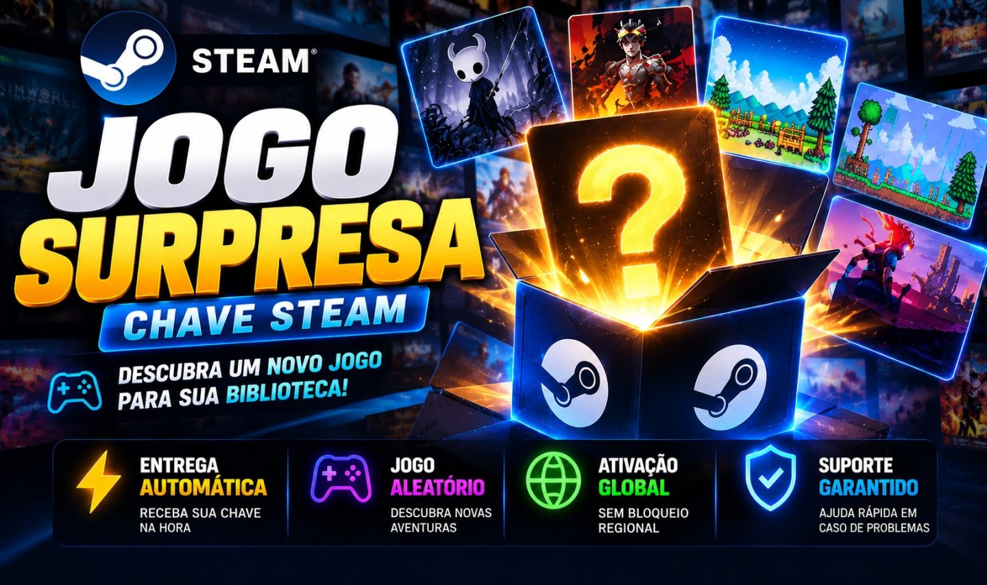STEAM KEYS ALEATORIAS - RECABA BRINDES!