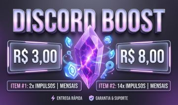 DISCORD BOOST MELHORE SEU SERVIDOR