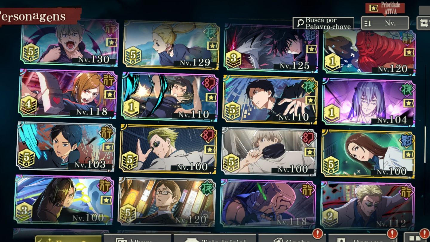 [UMA DAS MELHORES CONTAS!] JUJUTSU KAISEN PHANTOM PARADE MUITO POTENCIAL E SSRS!