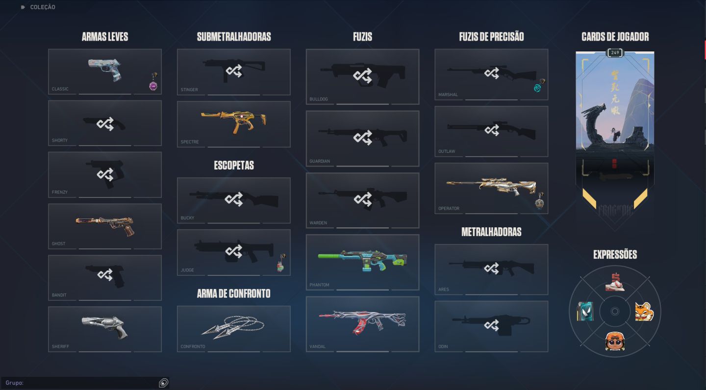 Conta Full Acesso com todas as skins primárias, com mais de 1k gastos.