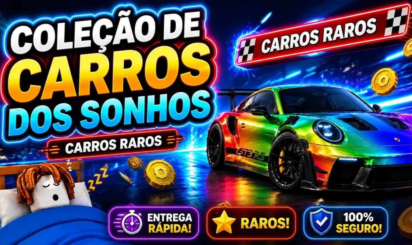 COLEÇAO DE CARROS DOS SONHOS - ROBLOX - CARROS RAROS + BRINDES