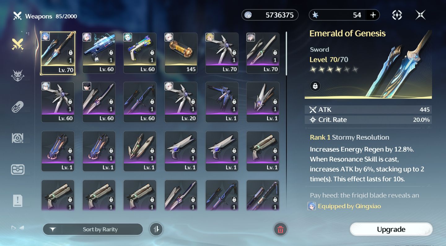Conta Wuthering Waves | Level 49 | Cyberpunk Collab | Lucy Sig | Hsin Qingxiao