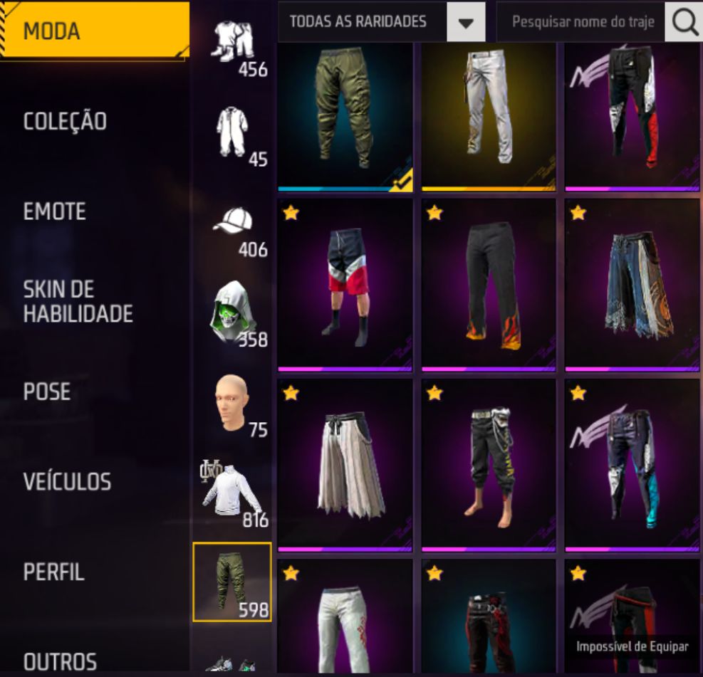 CONTA FREE FIRE: Top Criminal Vermelho + 8 Armas Evo (Lvl 6) + Passes Antigos