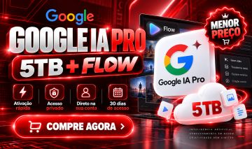 GEMINI PRO + FLOW + 5TB | GOOGLE | ATIVAÇÃO NO SEU E-MAIL | RÁPIDO E FÁCIL