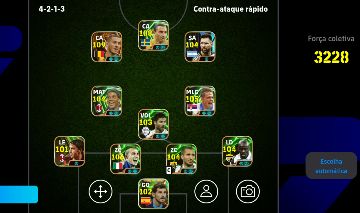 Conta eFootball Mobile 3228 FC | Mbappé 105, Hazard 109 e Time Forte
