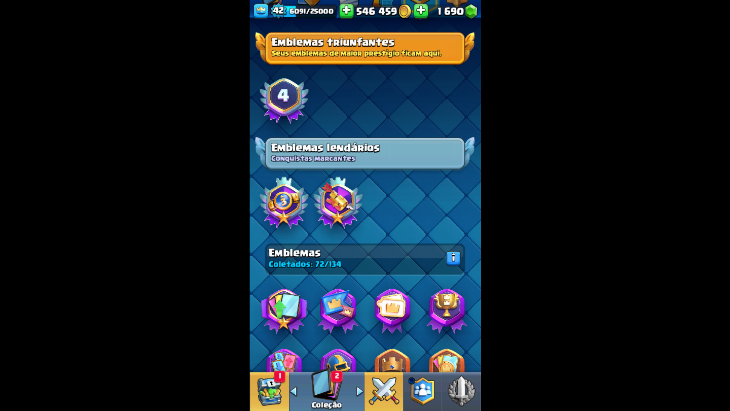 Conta de clash royale com 9151k de trofeus 14evo valor negociavel só vem!!!