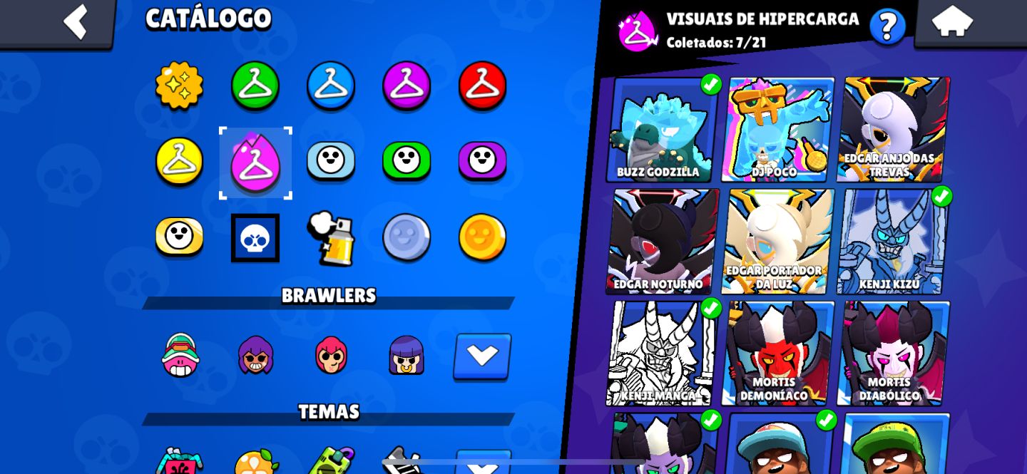 1x Conta Brawl Stars 47k+ Fang furioso e muito mais raridades!