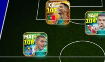 CONTA BRABA DE EFOOTBALL COM CR7 HAZARD E ZAGA FULL