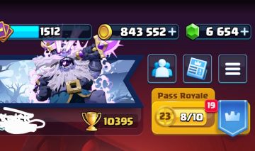 Conta Clash Royale nv13 10k de troféus