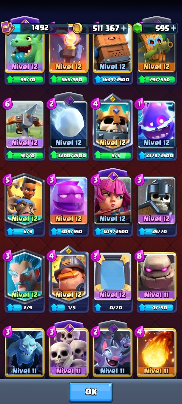 Clash Royale 8 Anos | Conta Endgame | 16 Evoluções | Rei 15 | Arena 26