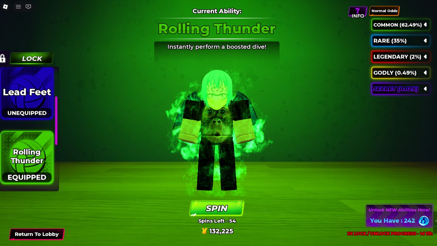 Conta Volleyball Legends com 6 Slot De Personagem