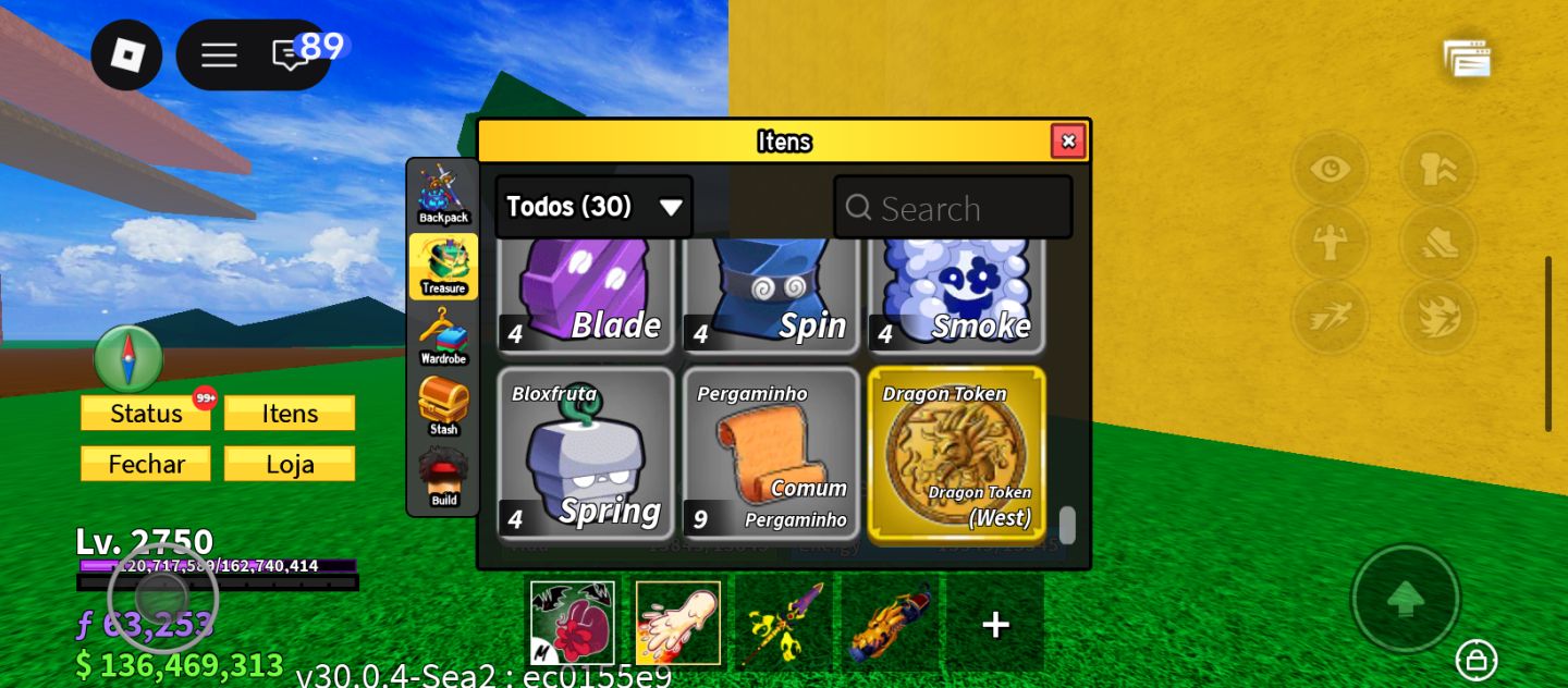CONTA BLOX FRUIT MUITO UPADA, DIVERSAS FRUTAS PERMANENTES,RAÇAS V4 MUITO MAIS