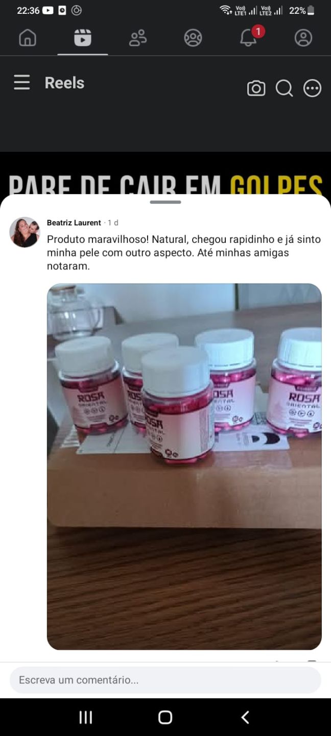 COMENTÁRIOS POSITIVOS E LIKES/SEGUIDORES