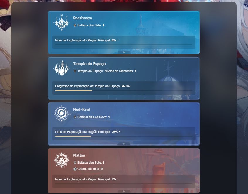 [ Ar55 | 13x 5 ] Eula, Raiden, Cyno +Ass, Columbina +++ (Leia Descrição)