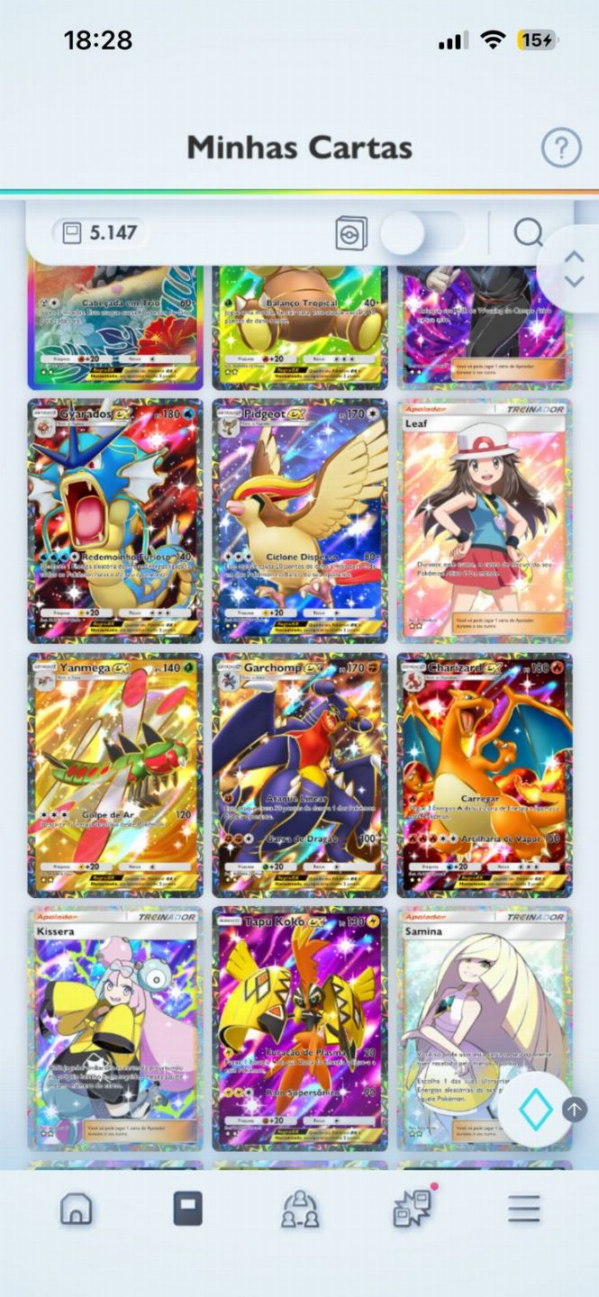 CONTA POKÉMON TCG POCKET LVL 46 COM CARTAS DOURADAS\MAIS DE 40 EXS FULL ART