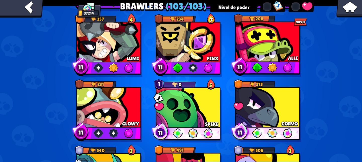 CONTA BRAWL STARS COM SHELLY ESTELAR