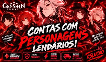 OFERTA - CONTAS BARATAS GENSHIN IMPACT COM PERSONAGENS LENDARIOS