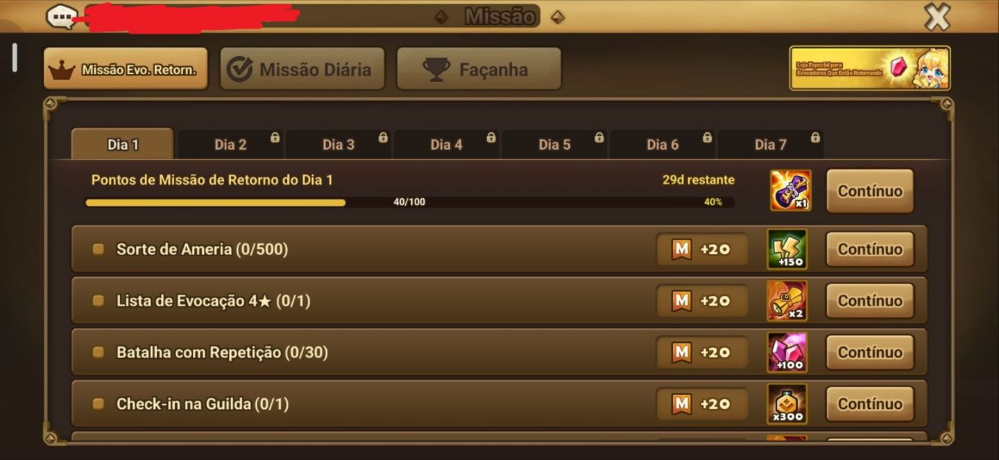 Conta Global starter com LD - Shan + 112 ms - Eventos para fechar