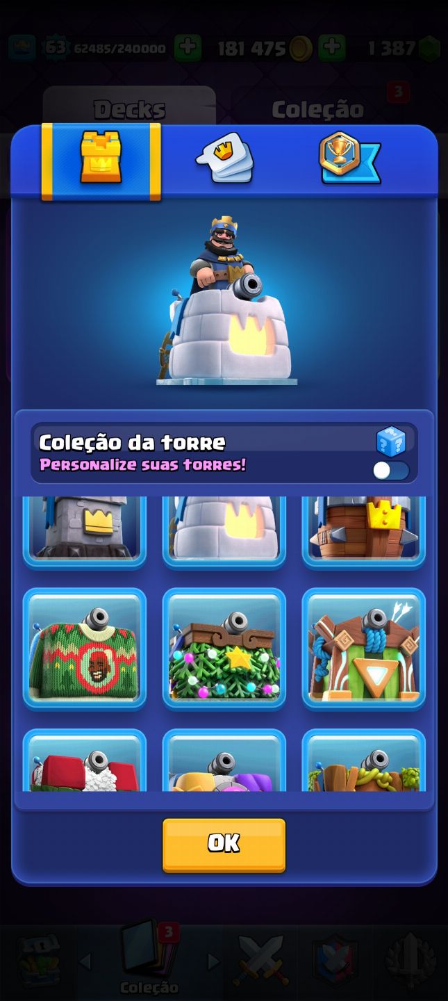 Conta clash royale MAIOR CAMPEAO upada várias evo