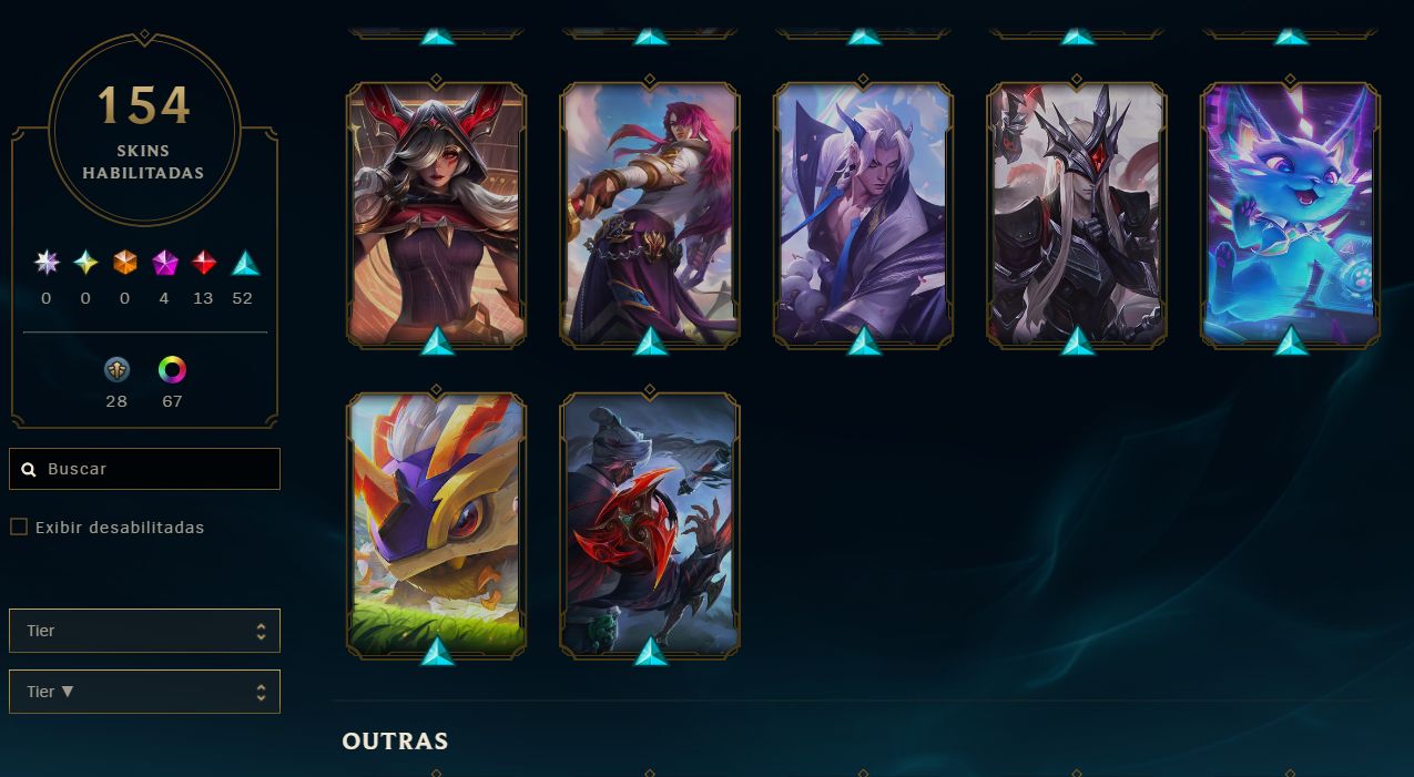 Conta League of Legends LoL e Wild Rift