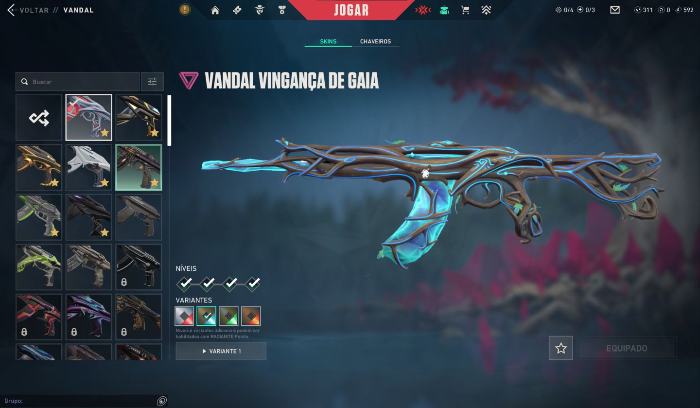 Conta de VALORANT imortal com 2k gastos