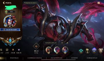 Conta Wild Rift do BETA! 168 skins (conta de pro player)