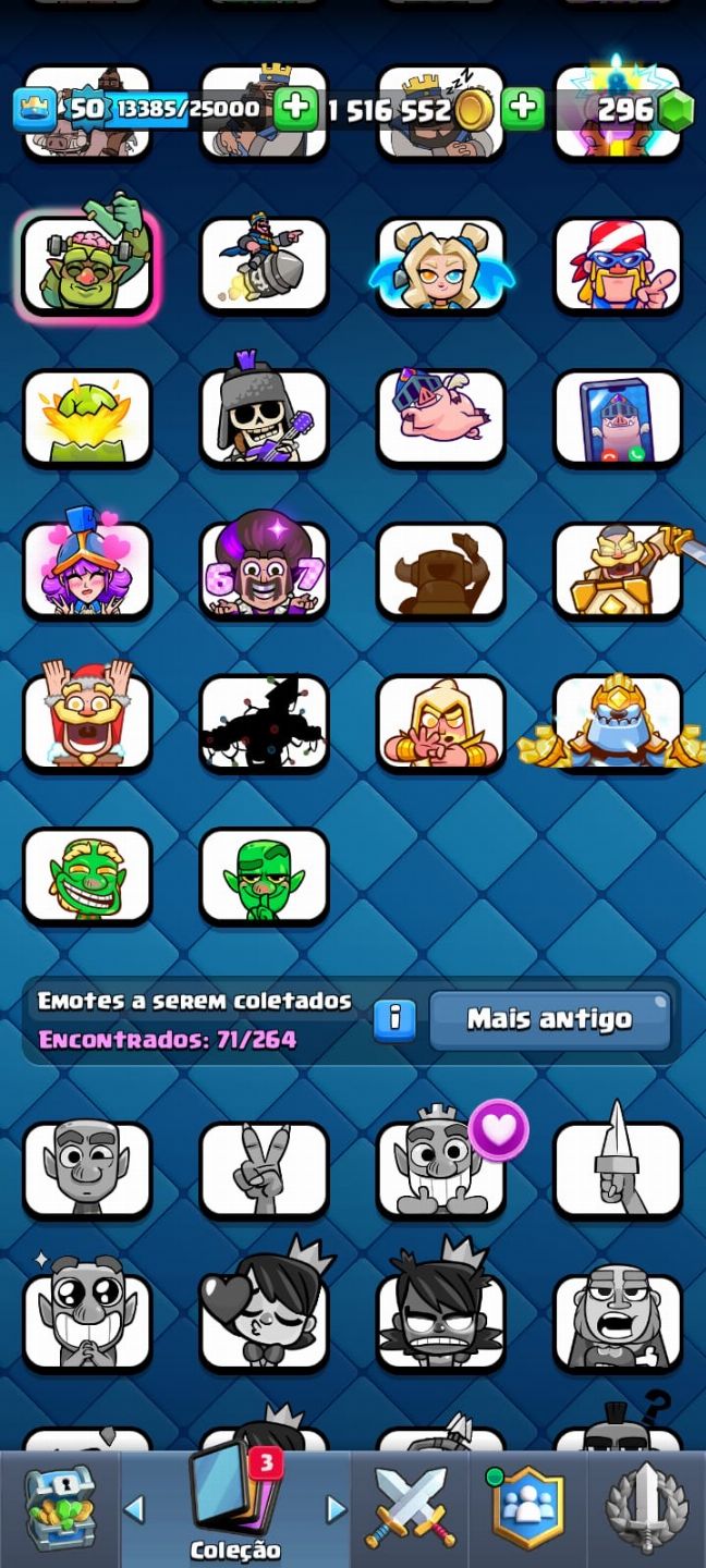 Conta de brawl e clash muito rara