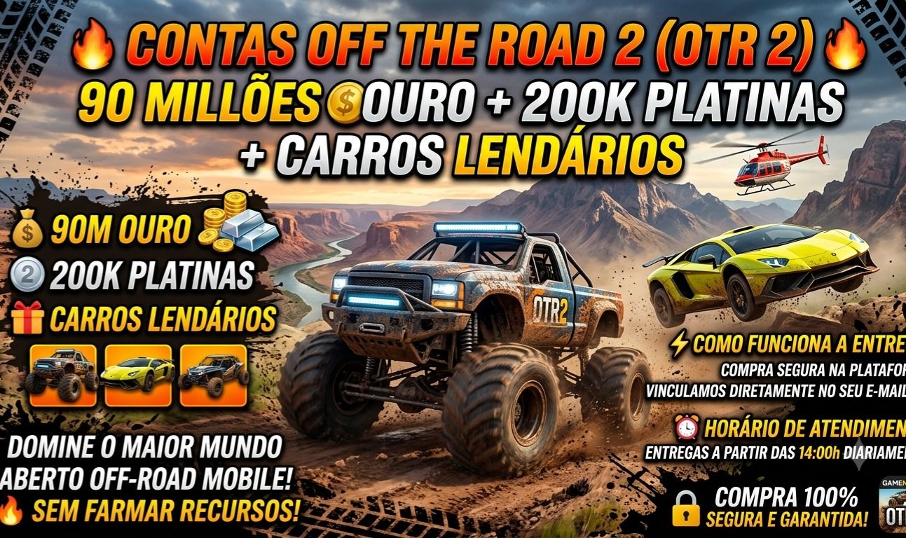 CONTAS FULL OTR 2 | 90M OURO + 200K PLATINAS + VIP 6 MESES
