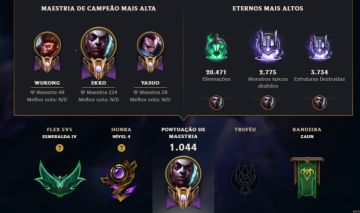CONTA ESMERALDA/SKIN GACHA EKKO/356 SKINS/246 CROMAS/JÁ FOI DIAMANTE/FULL CHAMPS