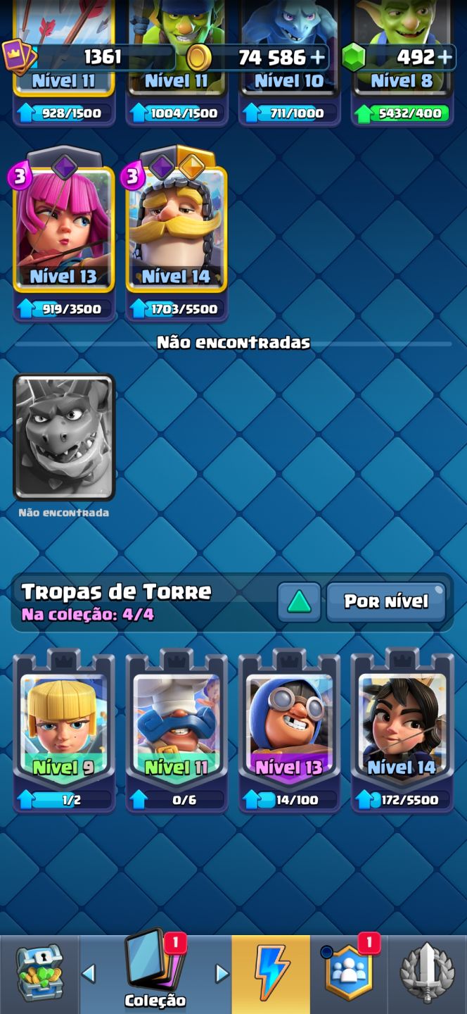 CONTA CLASH ROYALE 9630 TROFÉUS | NÍVEL 14 | CARTAS MÁXIMAS