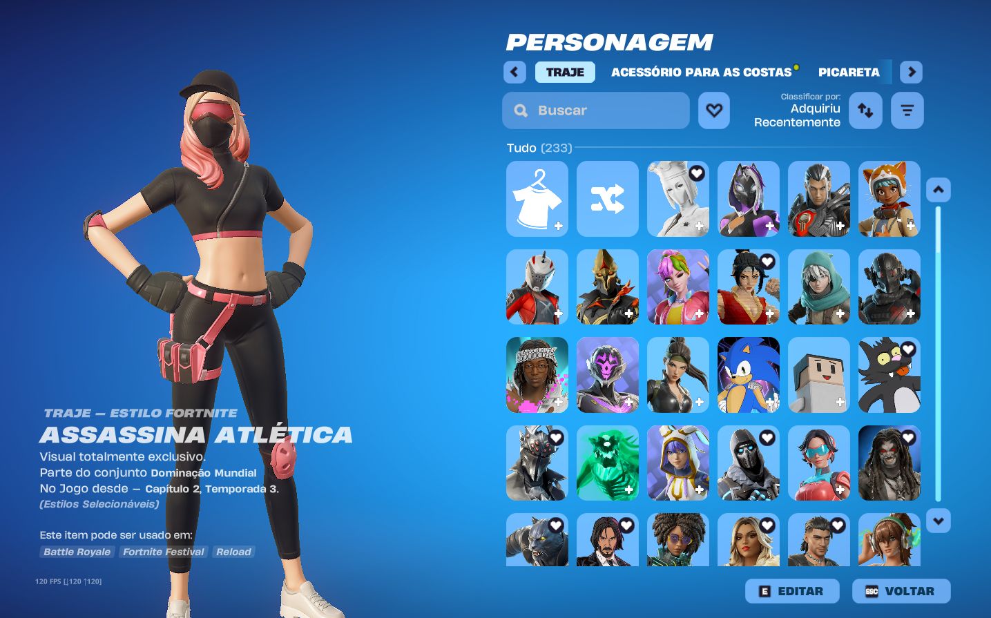 Conta fortnite minty axe,stw fundador,omega full e itens muito raros +3000vbucks