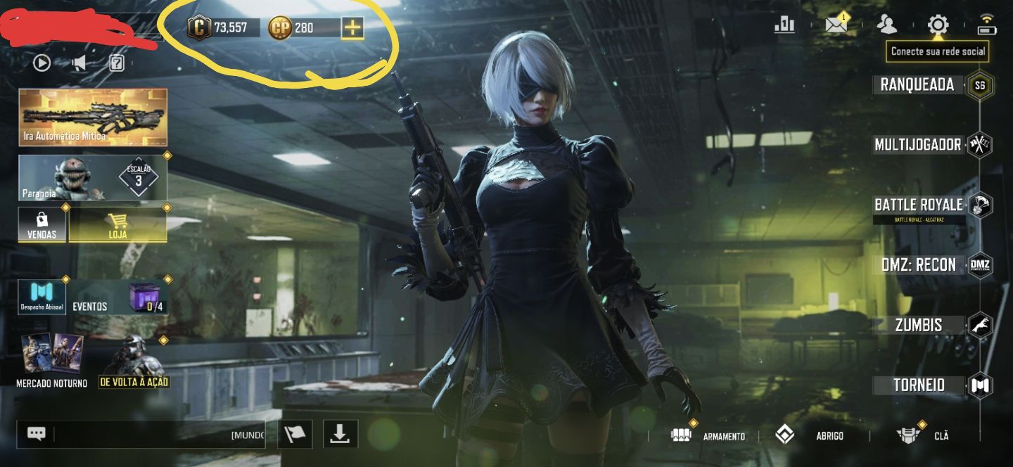 Conta Cod Mobile TOP