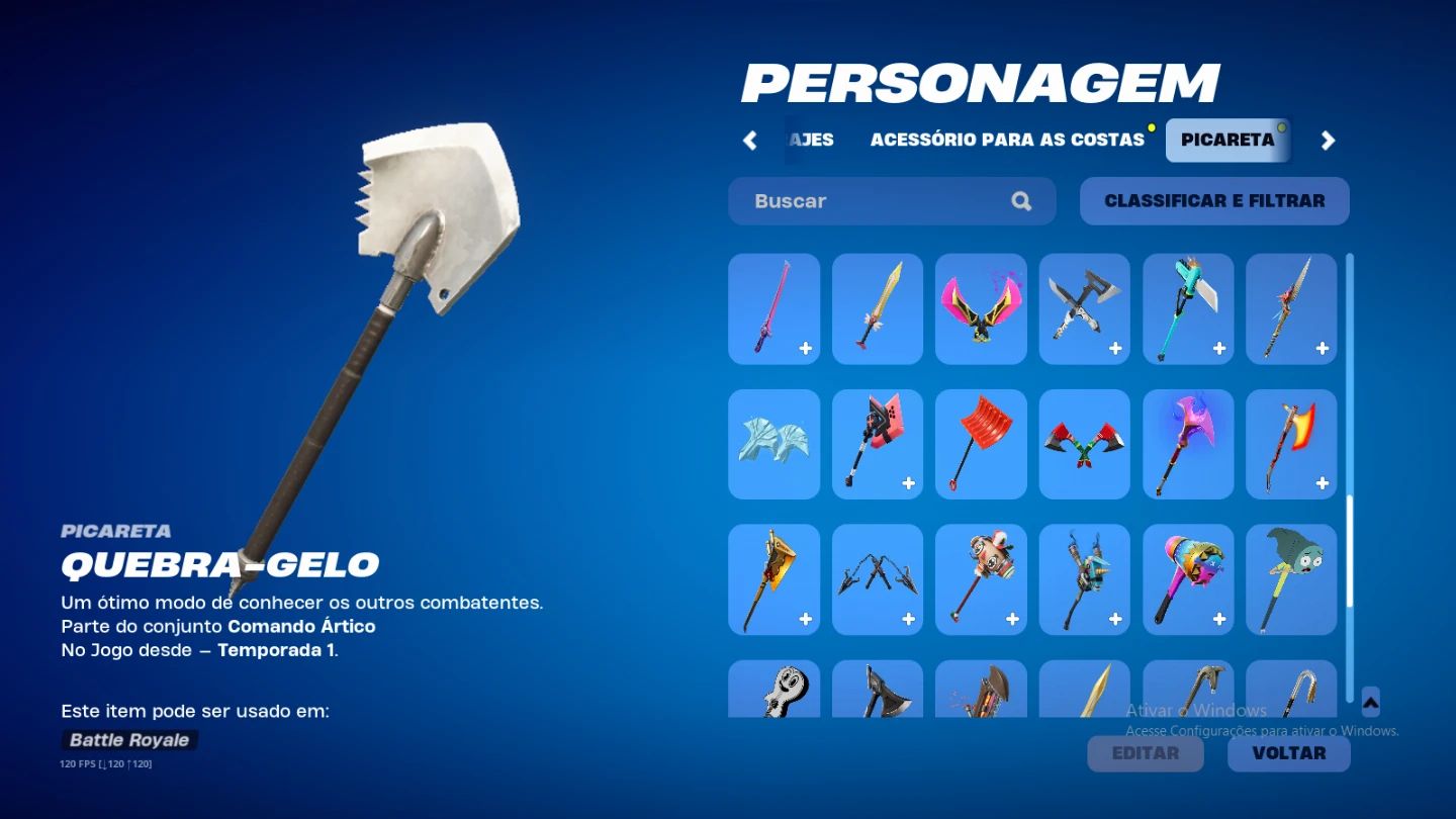 Ótima Conta de Fortnite, com Passes Desde a Temporada 6 do Cap2 Skins Tryhard.