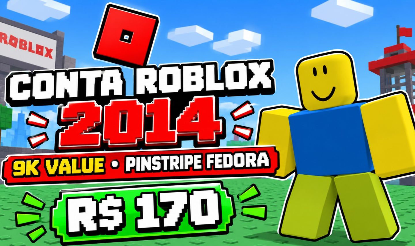 Roblox - Conta antiga de 2014 com 9k de VALUE / RAP (Pinstripe Fedora)