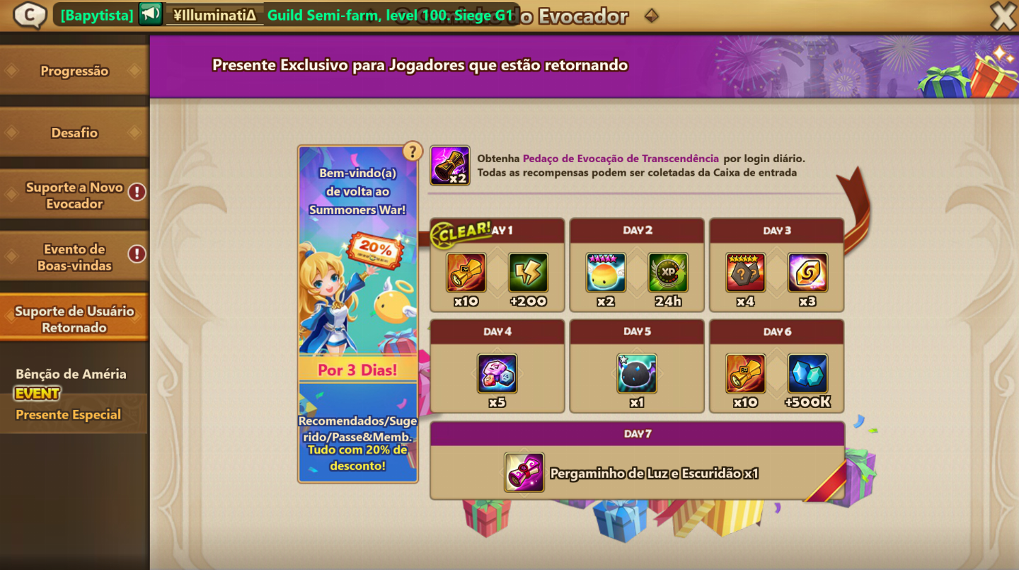 CONTA RECENTE + LD NAT5 QITIAN (LIGHT MONKEY KING) | EVENTO ATIVO