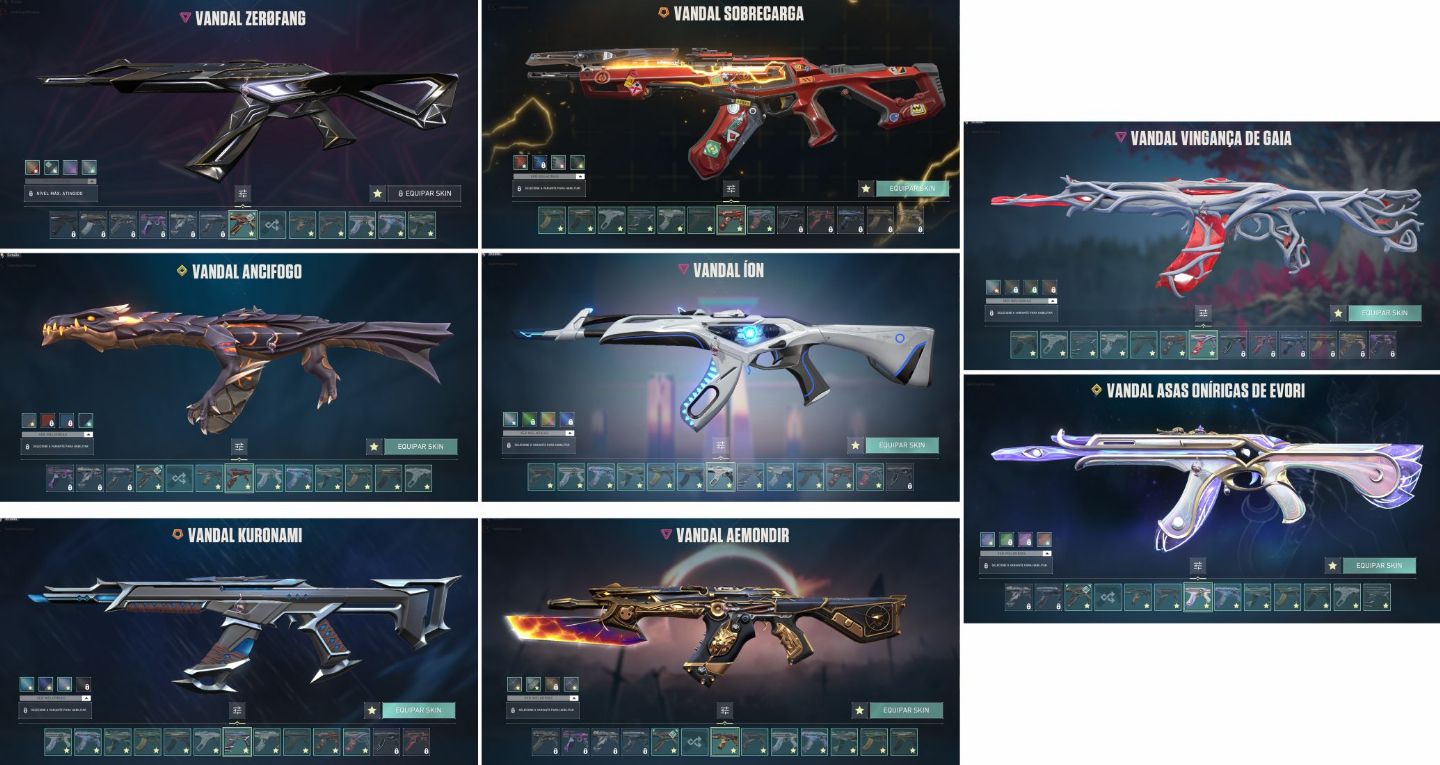 CONTA DE VALORANT DÍSPONIVEL FULL SKIN, único dono, skins a vontade, confira!
