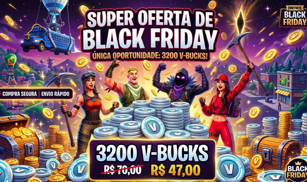 PACOTE 3200 V-BUCKS(PROMOÇÃO)BLACK